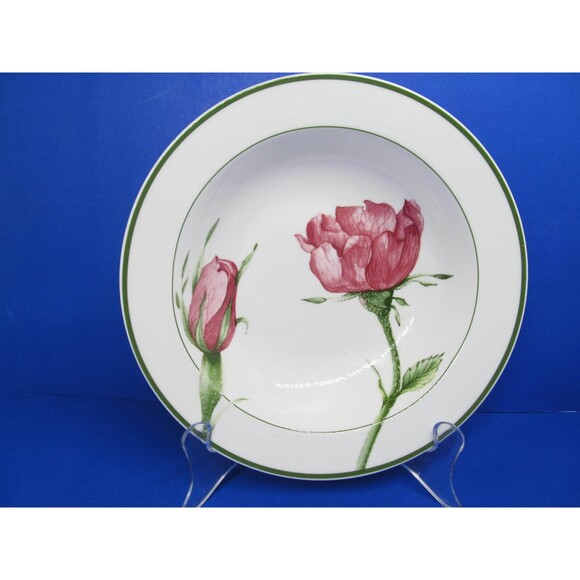 Villeroy & Boch Flora Wild Rose 7 3/4 Inch Rimmed Cereal Bowl - Picture 6 of 7